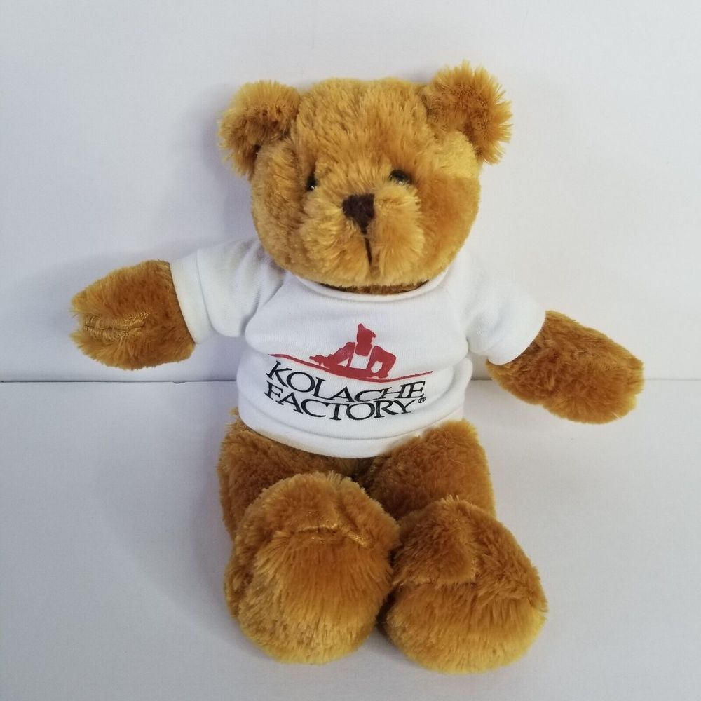 PlushLand Kolache Factory Teddy Bear‎ Advertising Toy Celebrating 25 Years 2006